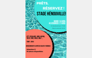 Stage Hénouville 2020