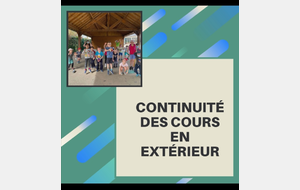 Continuité des cours en extérieur