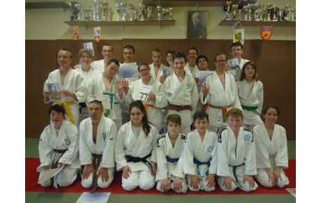 Remise de grade de la section sport adapté