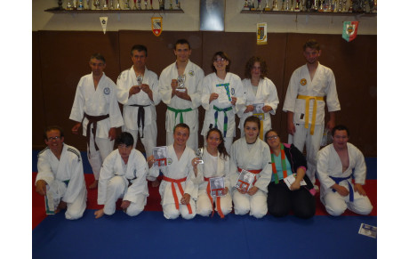 Remise des ceintures de la section sport adapté