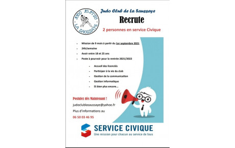 Appel à candidature service civique JCLS